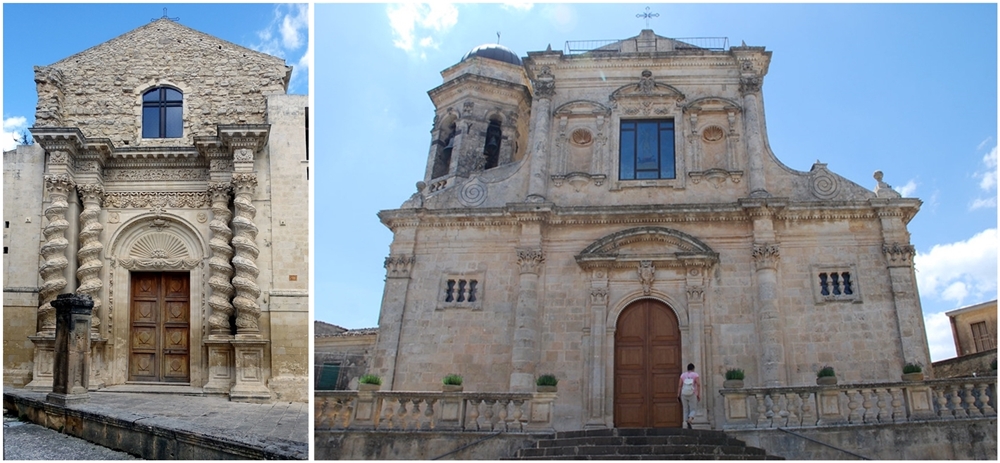 Da sin. Chiesa dell'Annunziata e Chiesa di S. Michele Arcangelo (XVIII sec.), Palazzolo Acreide - Image by Biggs and Hari Seldon