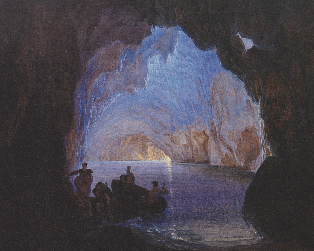 Heinrich_Jakob_Fried_-_Die_blaue_Grotte_von_Capri_-_1835