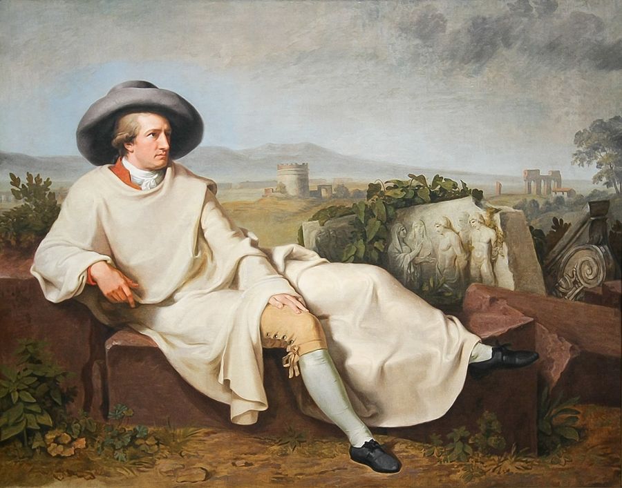 Johann Heinrich Wilhelm Tischbein - Goethe nella campagna romana, Städel-Museum, Francoforte