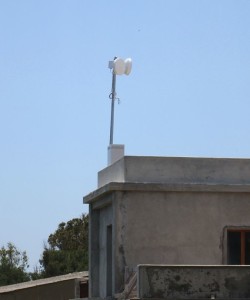L'antenna su Casa Berlingieri - Ph. Margherita Corrado