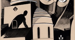 Diabolik a Trebisacce. Il celebre personaggio dei fumetti per le vie della cittadina jonica in una tavola di Giuseppe Palumbo