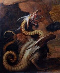 Drago, XVI sec. (da Giovanni Stradano e Giorgio Vasari)