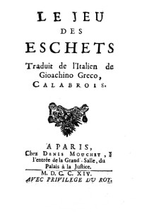 Frontespizio del Trattato in una edizione francese a stampa del 1714