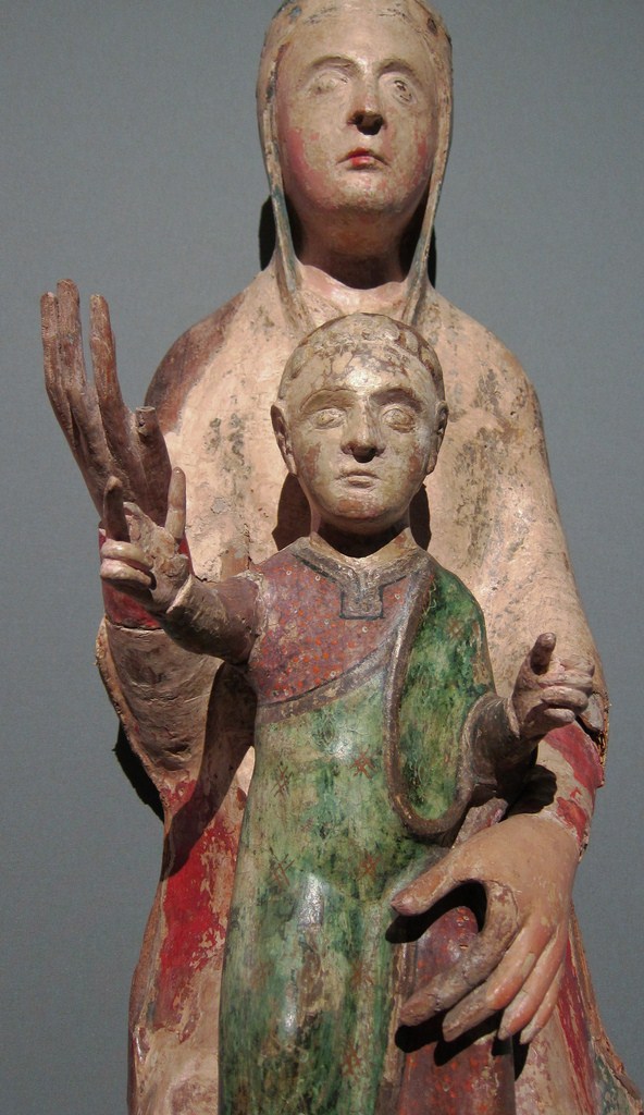 Enthroned Madonna with Christ Child, Sculptor from Abruzzo (deta