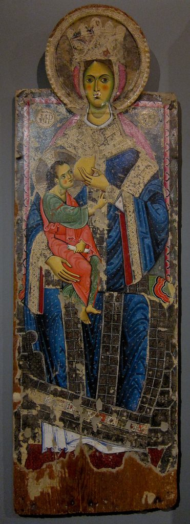 Madonna of the Milk, Painter from Abruzzo with Byzantine influen