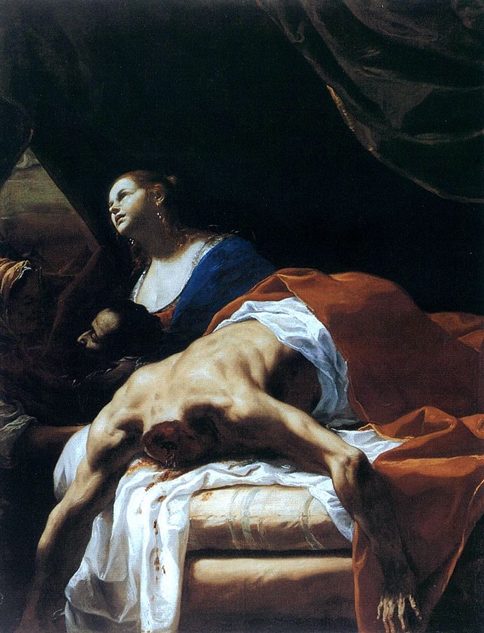 Mattia Preti, Giuditta e Oloferne, 1653-1654; cm 186 x 143, Napoli, Musei e Gallerie di Capodimonte.