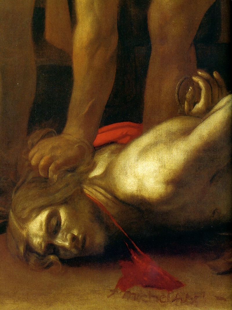 Michelangelo Merisi da Caravaggio – Decollazione di S. Giovanni Battista (part.), 1608 – Concattedrale di San Giovanni, La Valletta, Malta