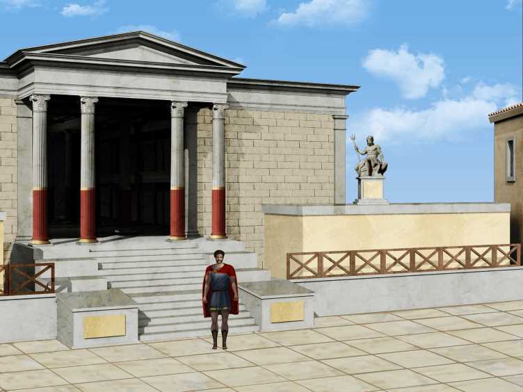Un frame dell'adventure game in 3D "Pompeii mala tempora currunt" - Ph. Imago M